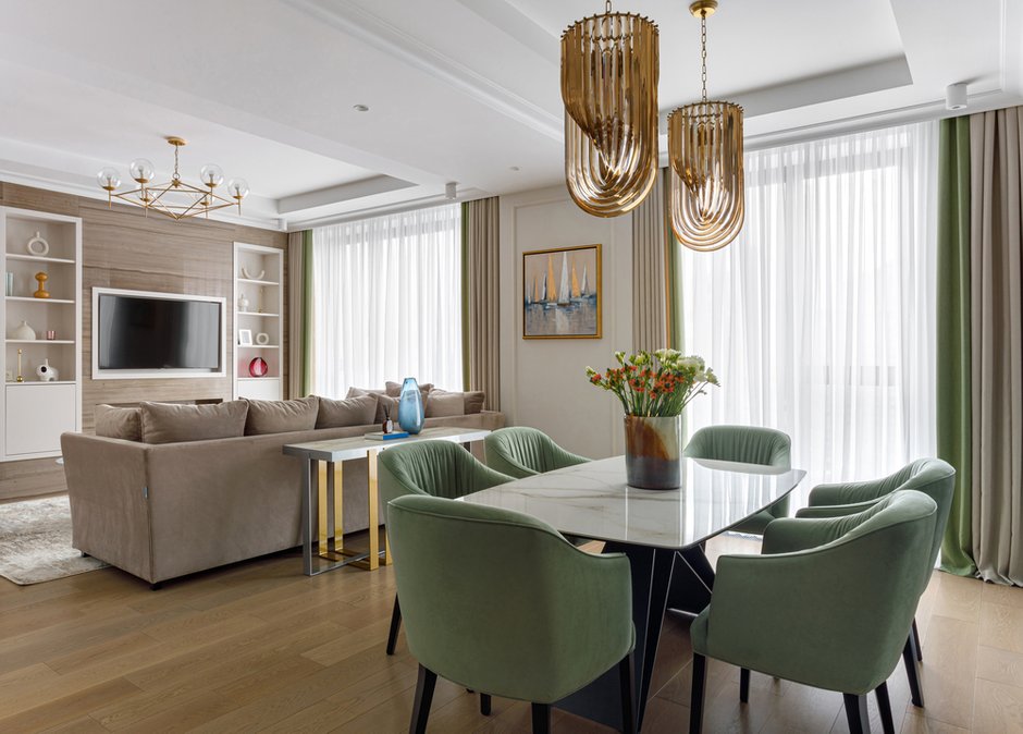 Фотография: Кухня и столовая в стиле Современный, Квартира, Проект недели, Москва, 3 комнаты, Более 90 метров, Balcon – фото на INMYROOM