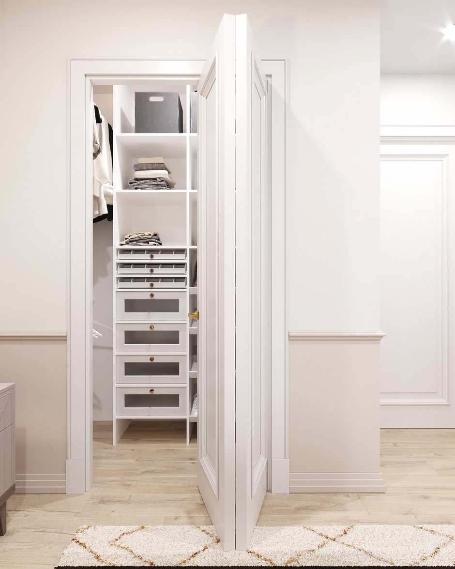Фотография: Гардеробная в стиле Современный, Прихожая, Квартира, Проект недели, Москва, 2 комнаты, 40-60 метров – фото на INMYROOM