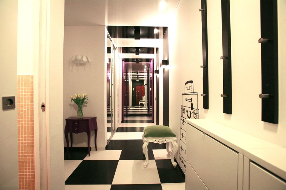 Фотография: Прихожая в стиле Эклектика, Квартира, Дома и квартиры, Перепланировка, Ремонт – фото на INMYROOM