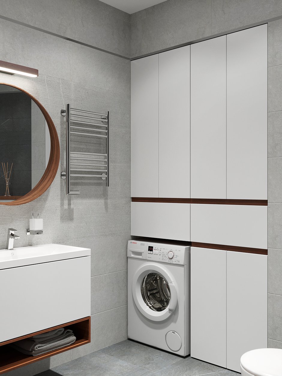 Фотография: Ванная в стиле Современный, Квартира, Проект недели, Санкт-Петербург, Студия Малицких, 1 комната, 40-60 метров, ПРЕМИЯ INMYROOM – фото на INMYROOM