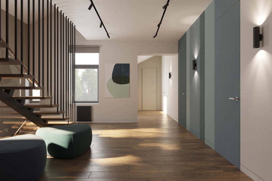 Фотография: Прихожая в стиле Современный, Дом, Проект недели, Дом и дача, Химки, Павел Герасимов, Geometrium, Московская область, 4 и больше, Более 90 метров – фото на INMYROOM