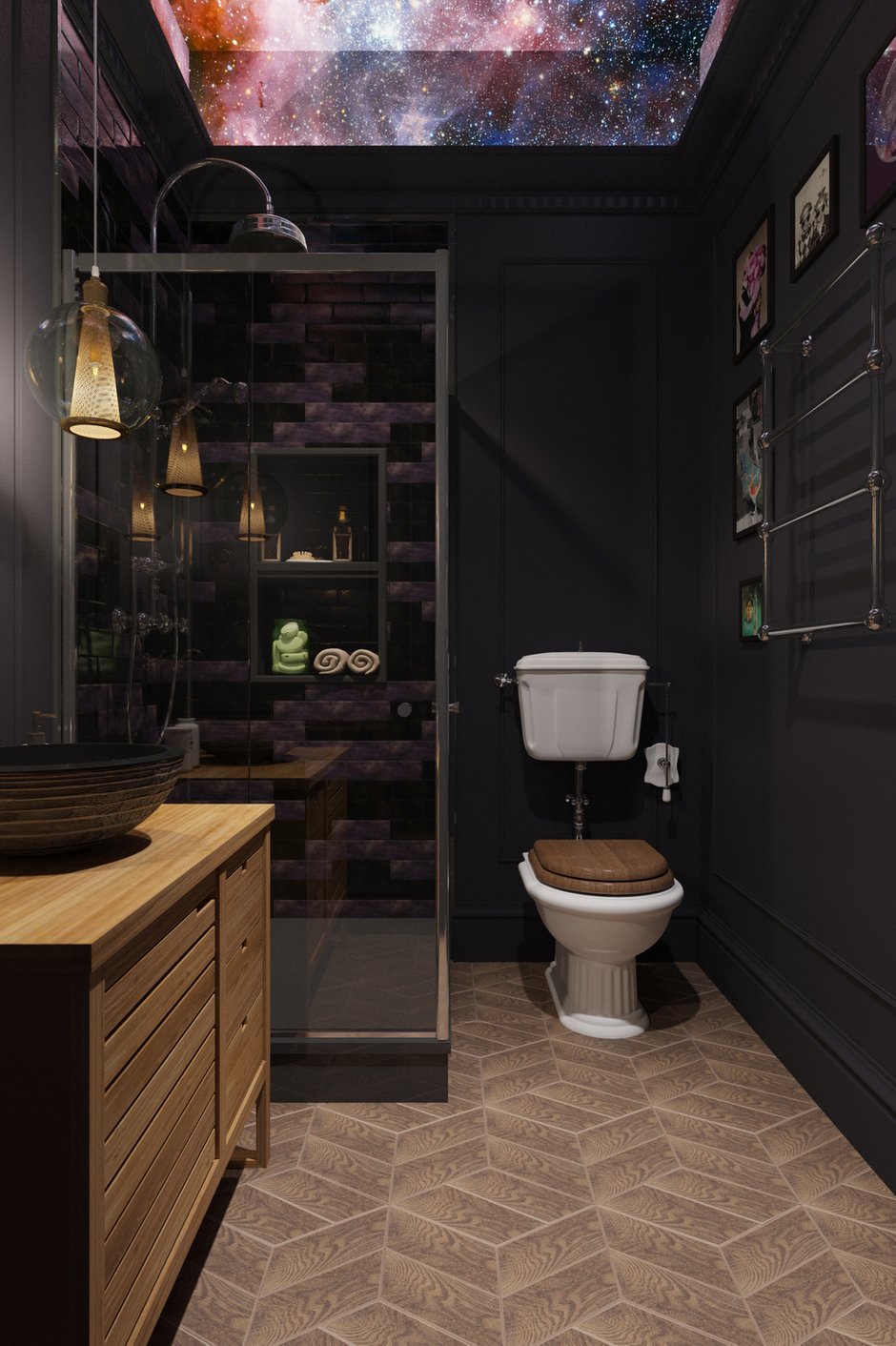 Фотография: Ванная в стиле Лофт, Эклектика, Квартира, Проект недели, Москва, Светлана Гаврилова, 3 комнаты, Более 90 метров – фото на INMYROOM