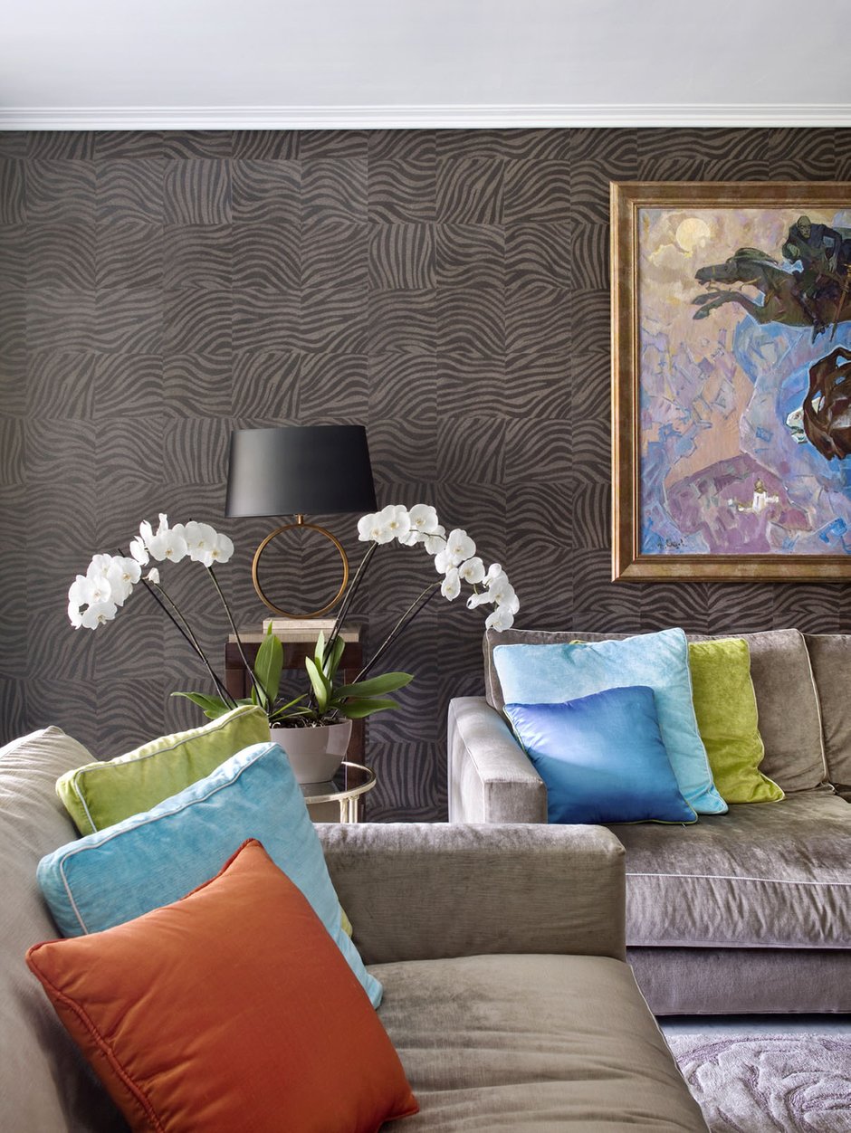 Фотография: Гостиная в стиле Современный, Классический, Квартира, Испания, Проект недели, Монолитный дом, 4 и больше, Более 90 метров, Татьяна Горшкова, #эксклюзивныепроекты – фото на INMYROOM