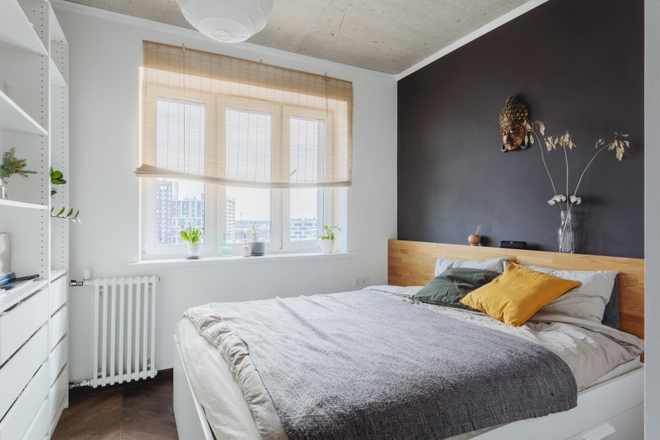 Фотография: Спальня в стиле Лофт, Современный, Квартира, Проект недели, Зеленоград, 2 комнаты, 40-60 метров, Наталья Купрейчук – фото на INMYROOM