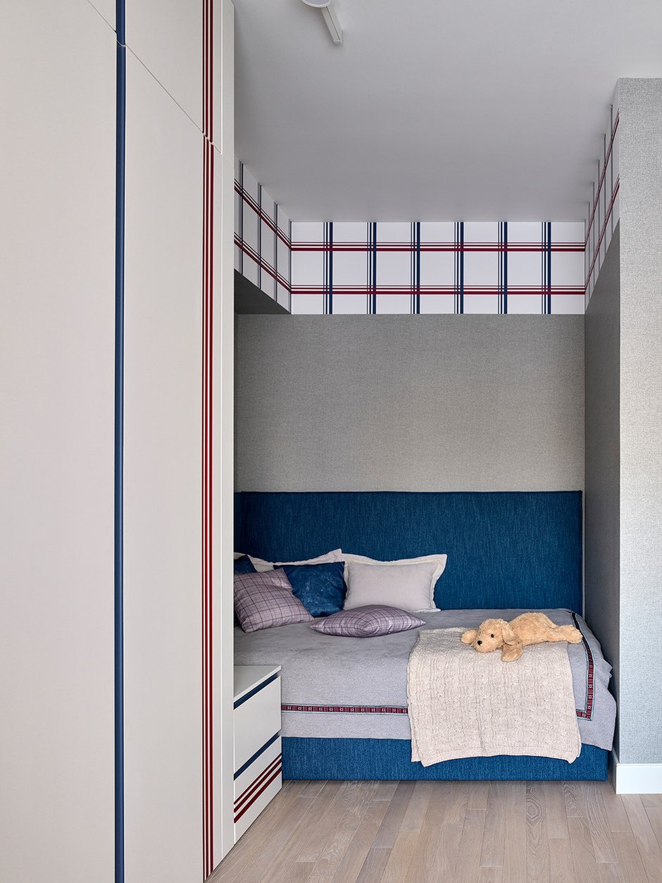 Фото: Детская комната в стиле Модерн, Эклектика, Квартира, Проект дня, Москва, Фрунзенская набережная, Сталинка, 3 комнаты, 60-90 метров, Анна Громова – фото на INMYROOM