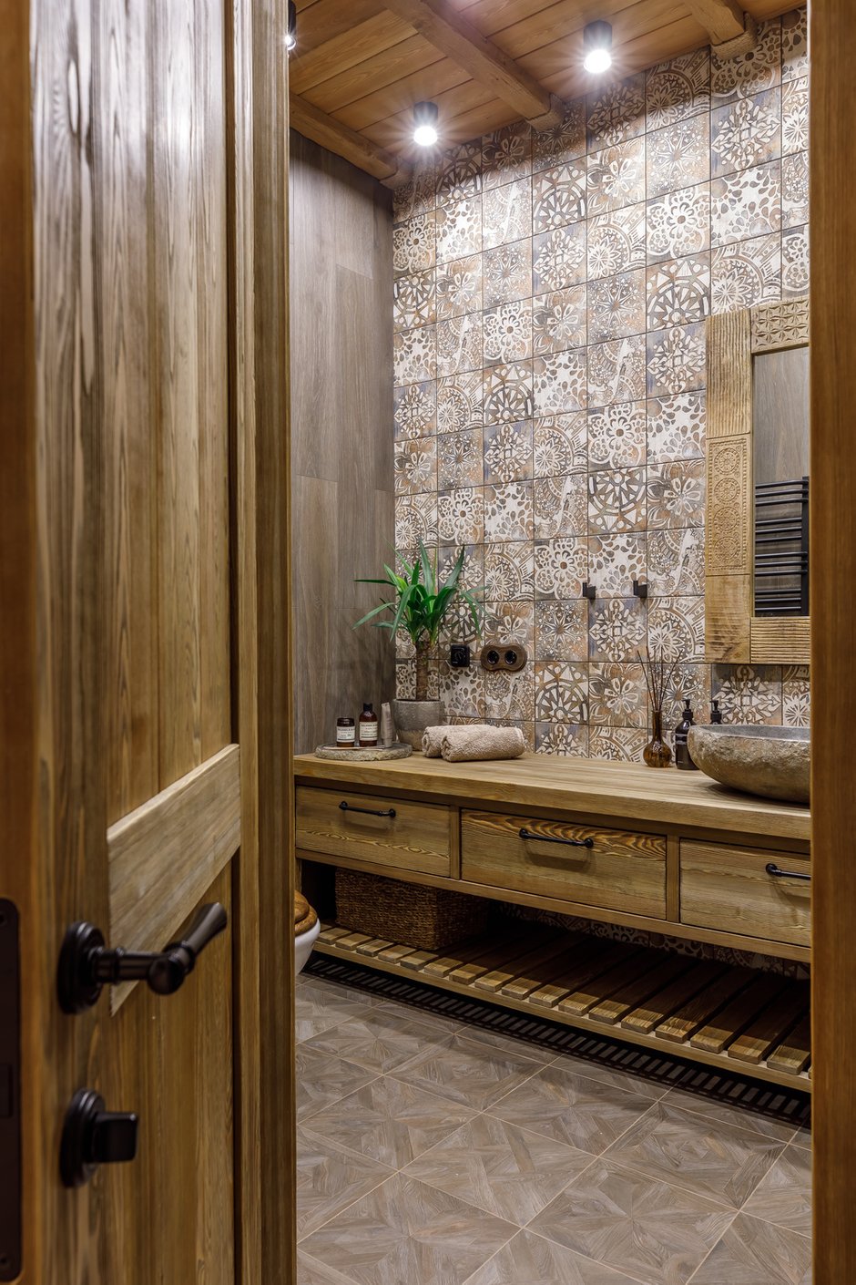 Фотография: Ванная в стиле Эко, Восточный, Квартира, Проект недели, Москва, 3 комнаты, 60-90 метров, AD-Home – фото на INMYROOM
