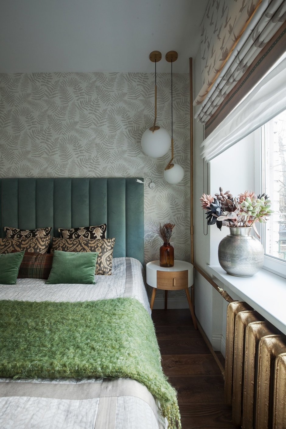 Фотография: Спальня в стиле Современный, Эклектика, Квартира, Проект недели, Москва, 4 и больше, 60-90 метров, Екатерина Усова – фото на INMYROOM