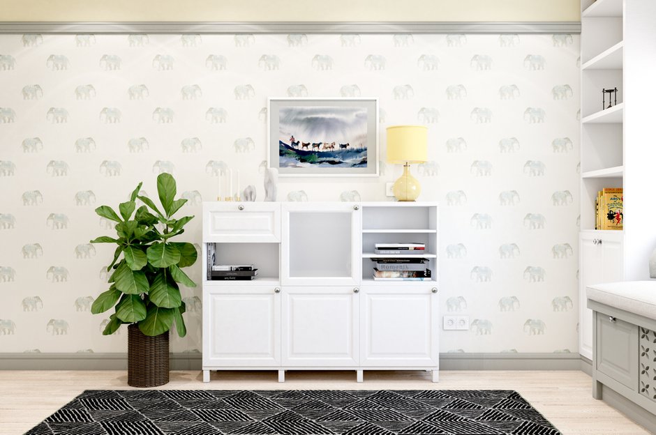 Фотография: Детская в стиле Скандинавский, Квартира, Проект недели, Марина Саркисян, Московская область, 3 комнаты, 60-90 метров, Монолитно-кирпичный – фото на INMYROOM