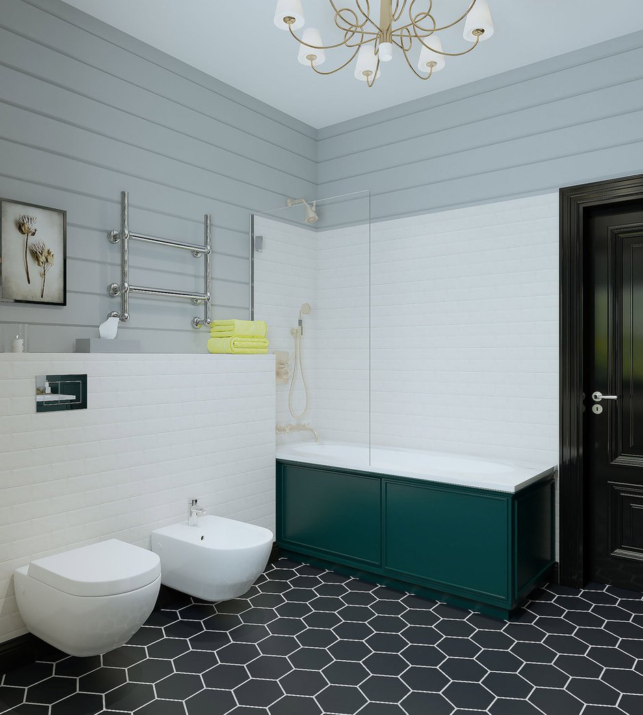 Фотография: Ванная в стиле Скандинавский, Дом, Проект недели, Дом и дача, 4 и больше, Более 90 метров, Владимирская область, Светлана Капустина – фото на INMYROOM