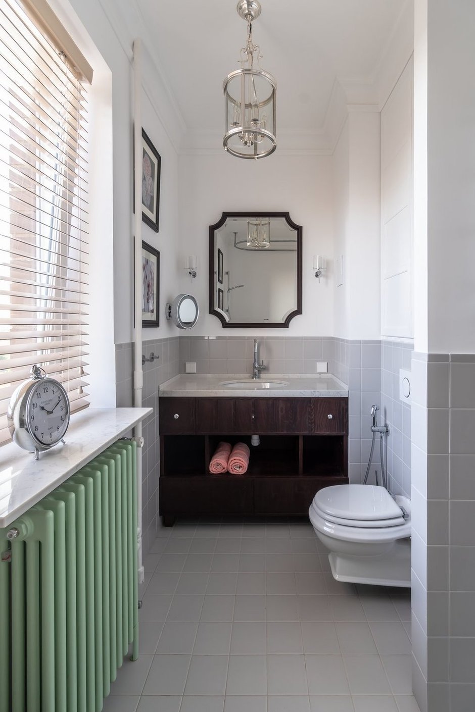 Фотография: Ванная в стиле Прованс и Кантри, Классический, Современный, Квартира, Белый, Проект дня, Москва, Бежевый, 3 комнаты, Более 90 метров, Кристина Изотова – фото на INMYROOM