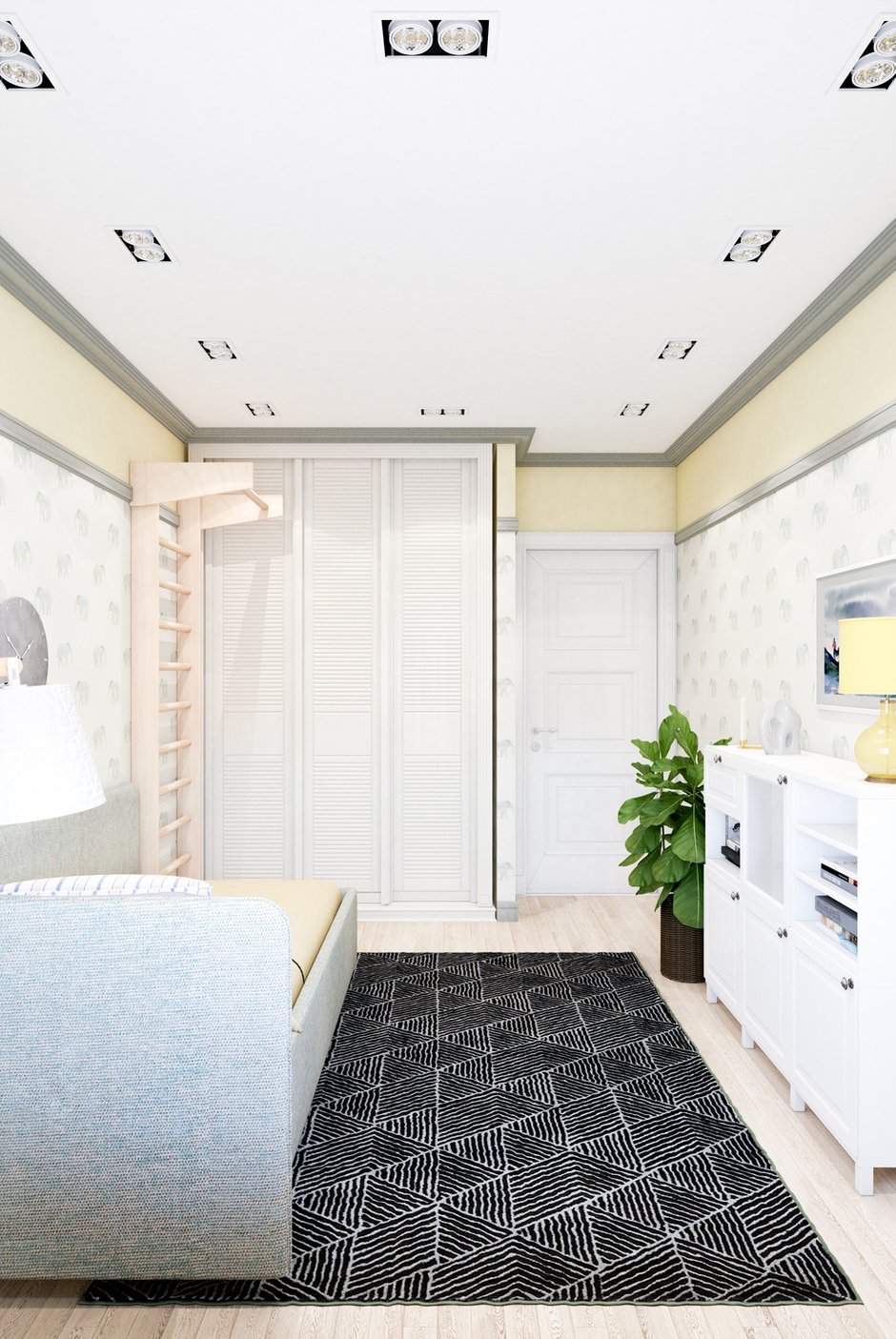 Фотография: Детская в стиле Скандинавский, Квартира, Проект недели, Марина Саркисян, Московская область, 3 комнаты, 60-90 метров, Монолитно-кирпичный – фото на INMYROOM