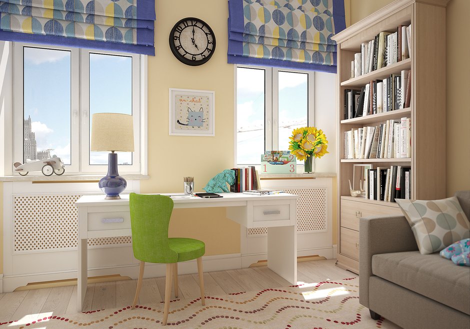 Фотография: Детская в стиле Современный, Квартира, Проект недели, Москва, Студия 3.14, Тимур Абдрахманов, Старый фонд, Мария Легчанова, двухэтажная квартира, Кирпичный дом, 4 и больше, Более 90 метров – фото на INMYROOM