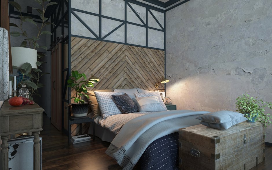 Фотография: Спальня в стиле Лофт, Квартира, Проект недели, Санкт-Петербург, Samsung, ToTaste Studio, 4 и больше, Более 90 метров, Монолитно-кирпичный, энциклопедия_интерьер, Максим Жуков, the frame – фото на INMYROOM