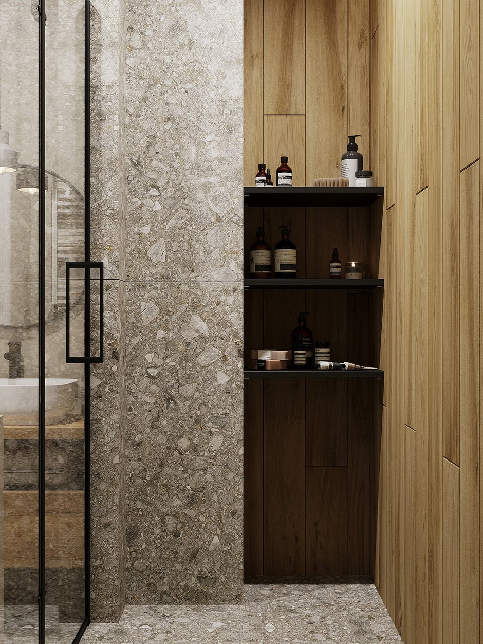 Фотография: Ванная в стиле Современный, Квартира, Проект недели, Санкт-Петербург, 1 комната, 40-60 метров, Finterio – фото на INMYROOM