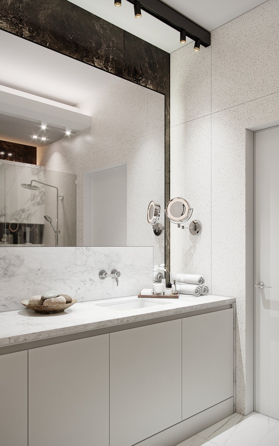 Фотография: Ванная в стиле Современный, Квартира, Проект недели, Москва, Монолитный дом, 3 комнаты, Более 90 метров, Сергей Клочков – фото на INMYROOM