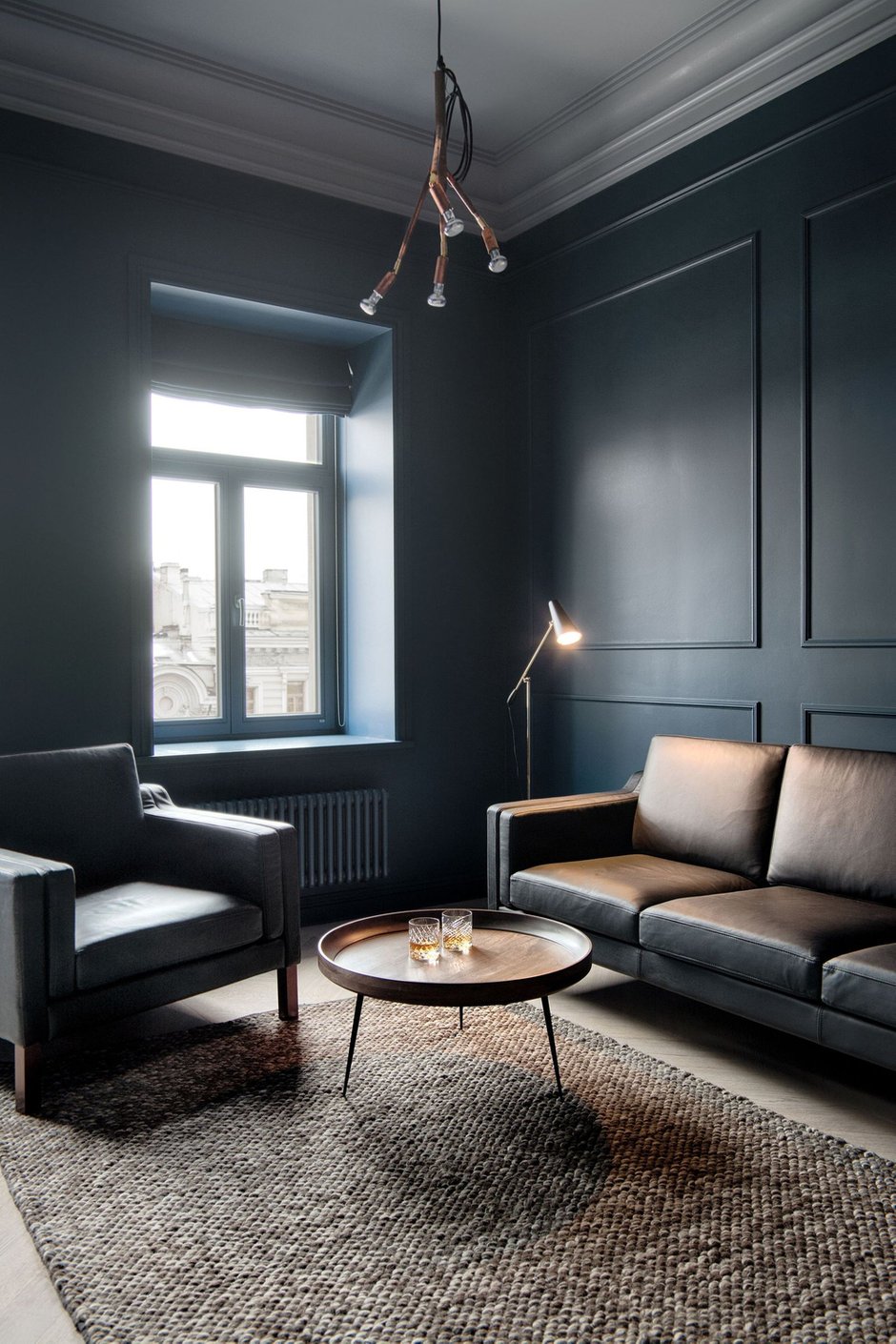 Фотография: Гостиная в стиле Скандинавский, Эклектика, Квартира, Проект недели, Санкт-Петербург, Кирпичный дом, 4 и больше, Более 90 метров, INT2architecture – фото на INMYROOM