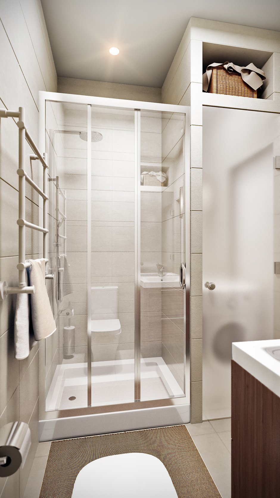 Фотография: Ванная в стиле Современный, Квартира, Проект недели, Москва, квартира холостяка, Co:Interior, новостройка – фото на INMYROOM