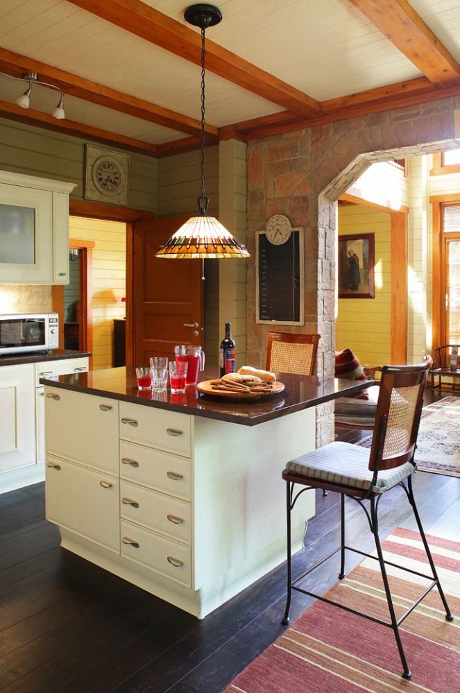 Фотография: Кухня и столовая в стиле Прованс и Кантри, Дом, Проект недели, Дом и дача, Московская область, дом из бруса, Александр Петунин, Палекс-строй – фото на INMYROOM