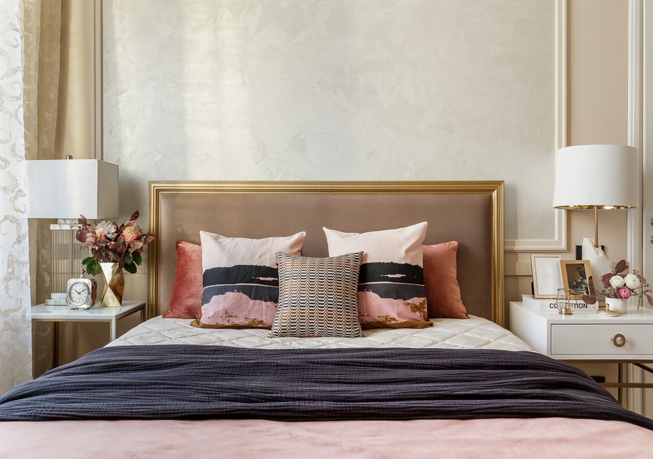 Фотография: Спальня в стиле Современный, Классический, Квартира, Проект недели, Москва, Наталья Преображенская, Сталинка, 2 комнаты, 40-60 метров, ПРЕМИЯ INMYROOM – фото на INMYROOM