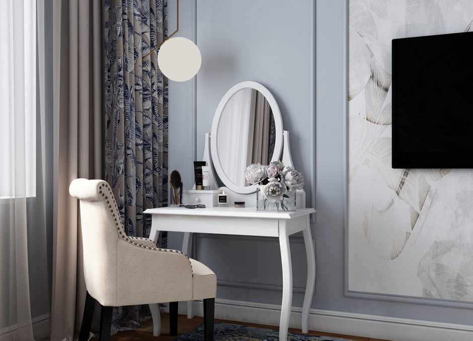 Фотография: Спальня в стиле Классический, Современный, Квартира, Проект дня, Бежевый, Неоклассика, интерьер в стиле современной классики, Тверской район, бежевый интерьер, 3 комнаты, Более 90 метров, Тверская область, Дарья Титова – фото на INMYROOM