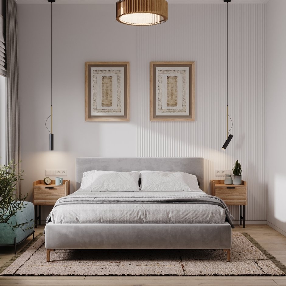 Фотография: Спальня в стиле Современный, Минимализм, Квартира, Проект недели, Москва, 3 комнаты, 60-90 метров, Светлана Стулова – фото на INMYROOM