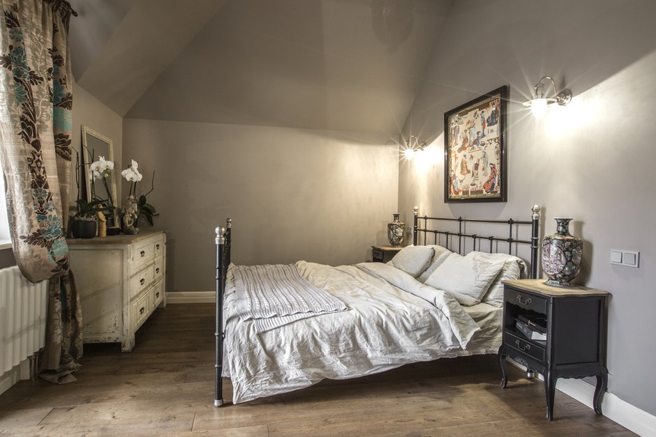 Фотография: Спальня в стиле Прованс и Кантри, Дом, Подмосковье, Дом и дача, Более 90 метров, Вера Савельева, КП «Кедры», Студия дизайна «Элементы Стиля» – фото на INMYROOM