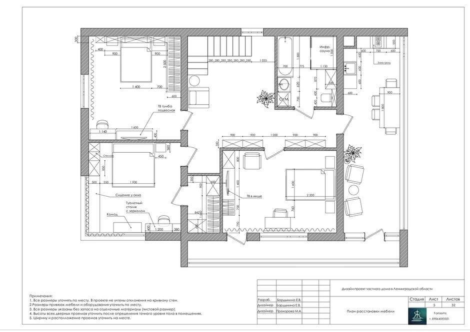 Фотография: Планировки в стиле , Скандинавский, Современный, Дом, Проект дня, Дача, Дом и дача, Ленинградская область, 4 и больше, Более 90 метров, FoRRoom's – фото на INMYROOM