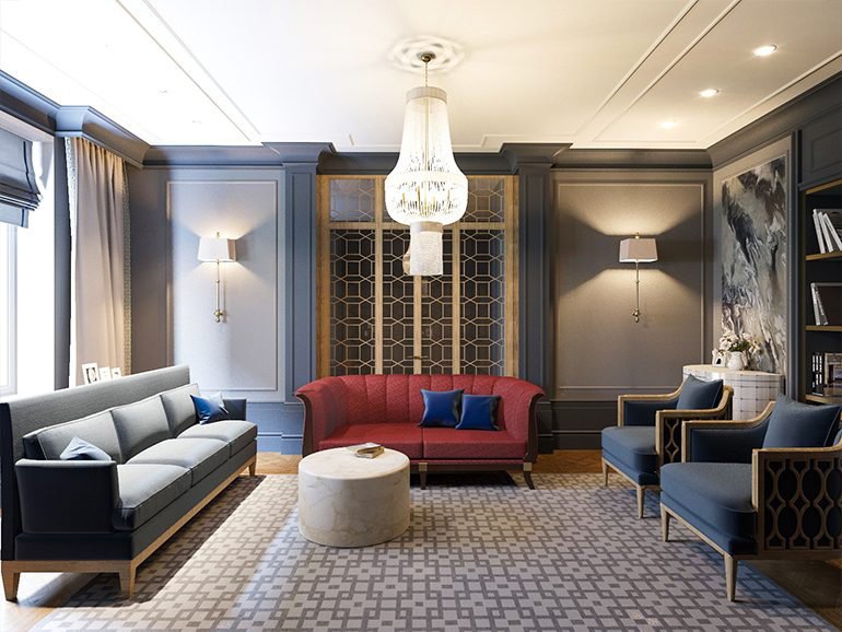 Фотография: Гостиная в стиле Классический, Проект недели, Сталинка, Мария Нечаева – фото на INMYROOM