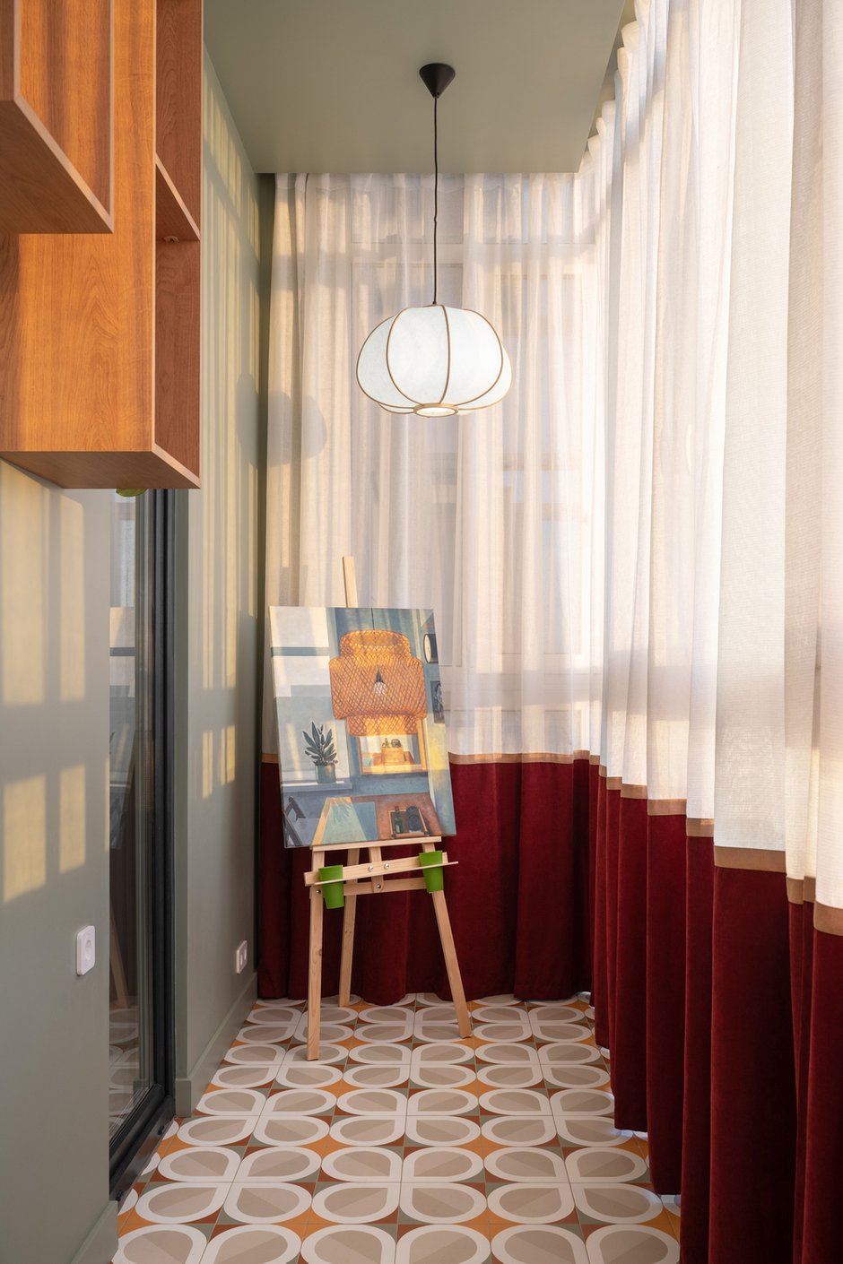 Фото: Балкон Модерн, эклектика, квартира, проект дня, Москва, 3 комнаты, более 90 метров, Анна Малютина, ЖК Одинград – фото на INMYROOM