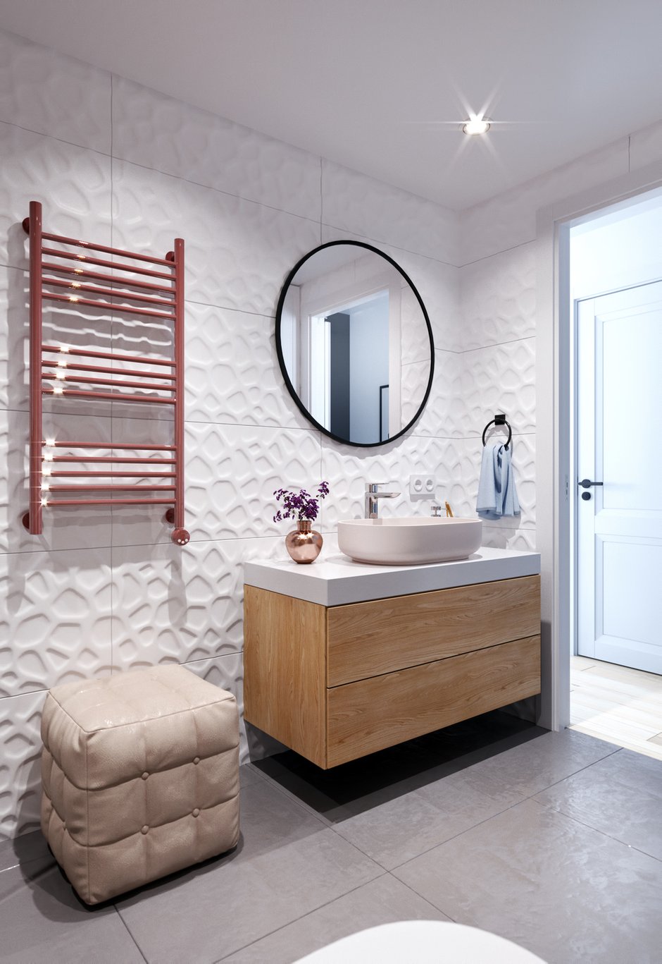 Фотография: Ванная в стиле Современный, Квартира, Студия, Проект недели, Санкт-Петербург, Samsung, 40-60 метров, Монолитно-кирпичный, Олег Минц, the frame, ЖК "Scandi Clubb" – фото на INMYROOM