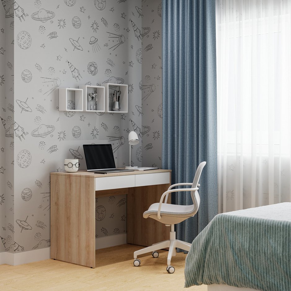 Уютная двухкомнатная квартира 52 м² в современном стиле — INMYROOM