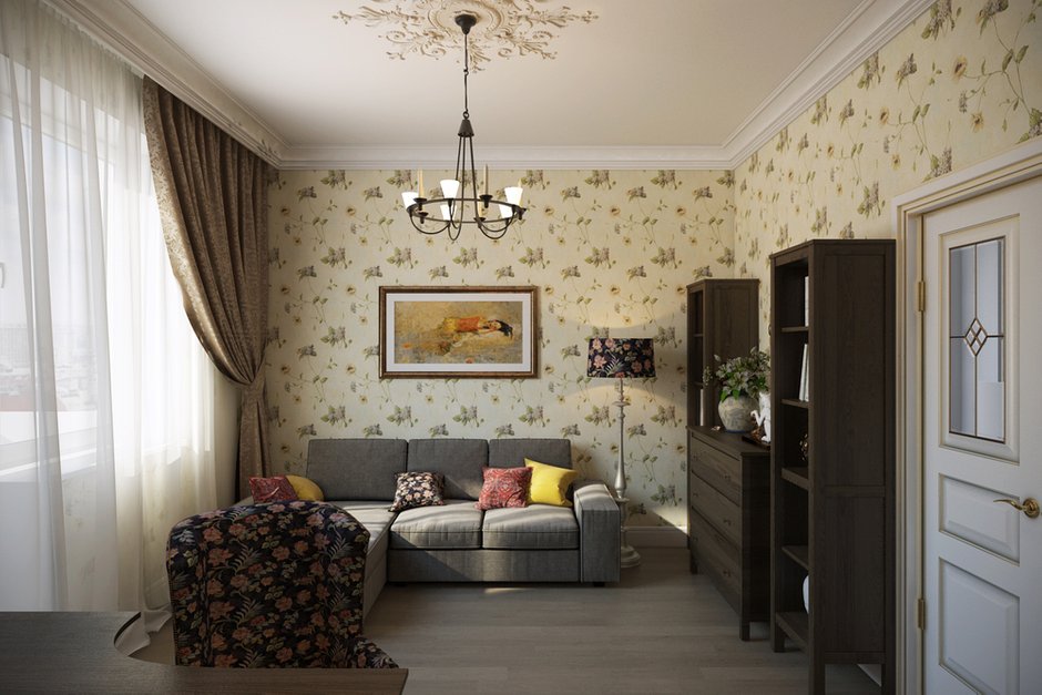Фотография: Гостиная в стиле Прованс и Кантри, Квартира, Дома и квартиры, IKEA, Проект недели, Москва – фото на INMYROOM