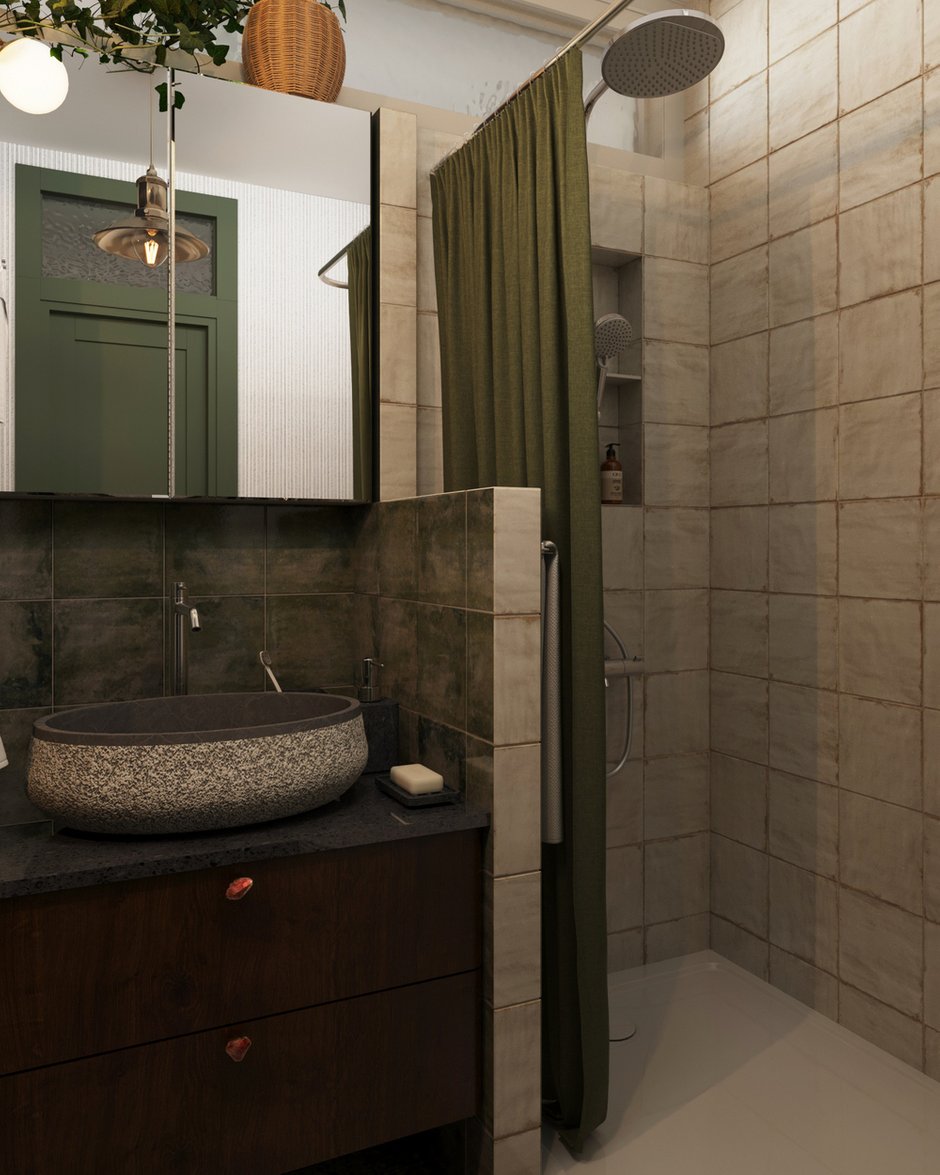 Фотография:  в стиле , Малогабаритная квартира, Квартира, Проект дня, Московская область, Кирпичный дом, 1 комната, до 40 метров, Анастасия Струве, современный с элементами классики и винтажа – фото на INMYROOM