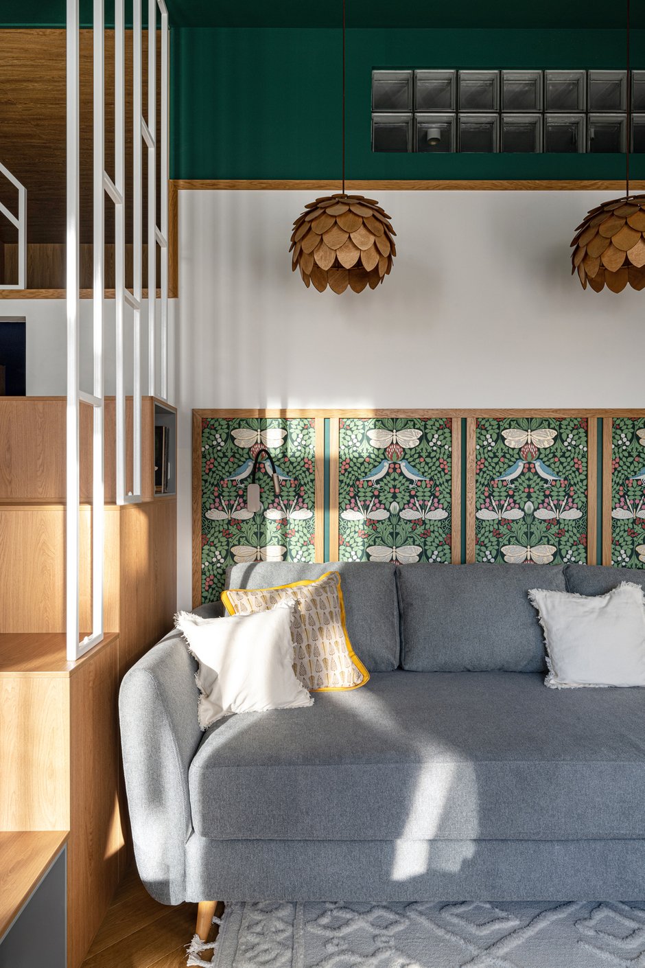 Фото: Офис Модерн, Эклектика, Квартира, Проект дня, Москва, 3 комнаты, Более 90 метров, Анна Малютина, ЖК Одинград – фото на INMYROOM