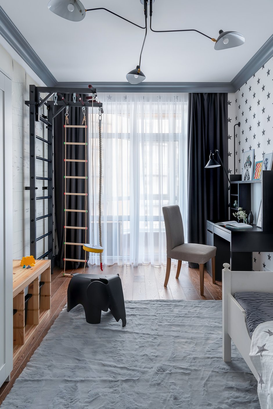 Фотография: Детская в стиле Скандинавский, Классический, Современный, Квартира, Проект недели, 3 комнаты, 60-90 метров, Владивосток, Елена Теплова – фото на INMYROOM