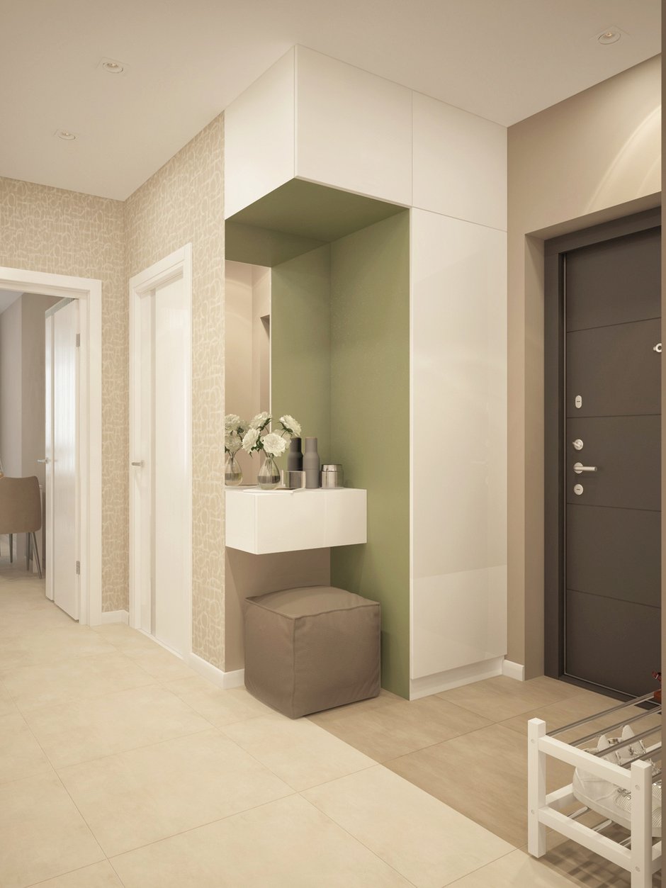 Фотография: Прихожая в стиле Современный, Скандинавский, Квартира, Проект недели, Санкт-Петербург, Монолитный дом, Мария Панченко, 2 комнаты, 40-60 метров – фото на INMYROOM