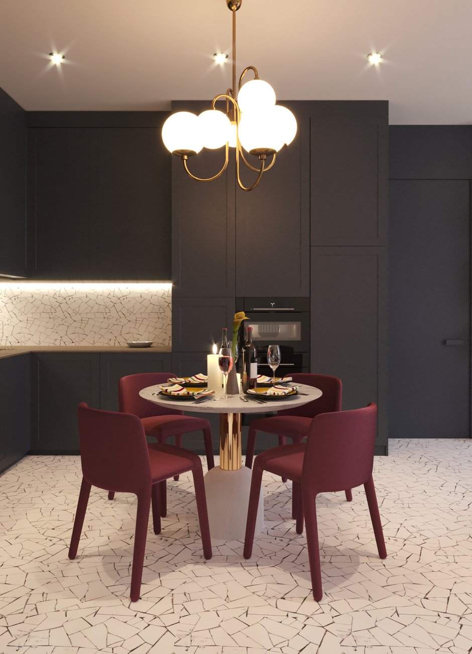 Фотография: Кухня и столовая в стиле Современный, Квартира, Исландия, Проект недели, Москва, 3 комнаты, 60-90 метров – фото на INMYROOM