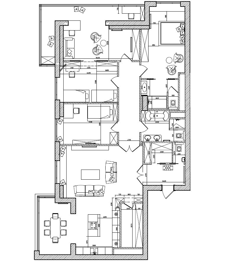 План с расстановкой мебели