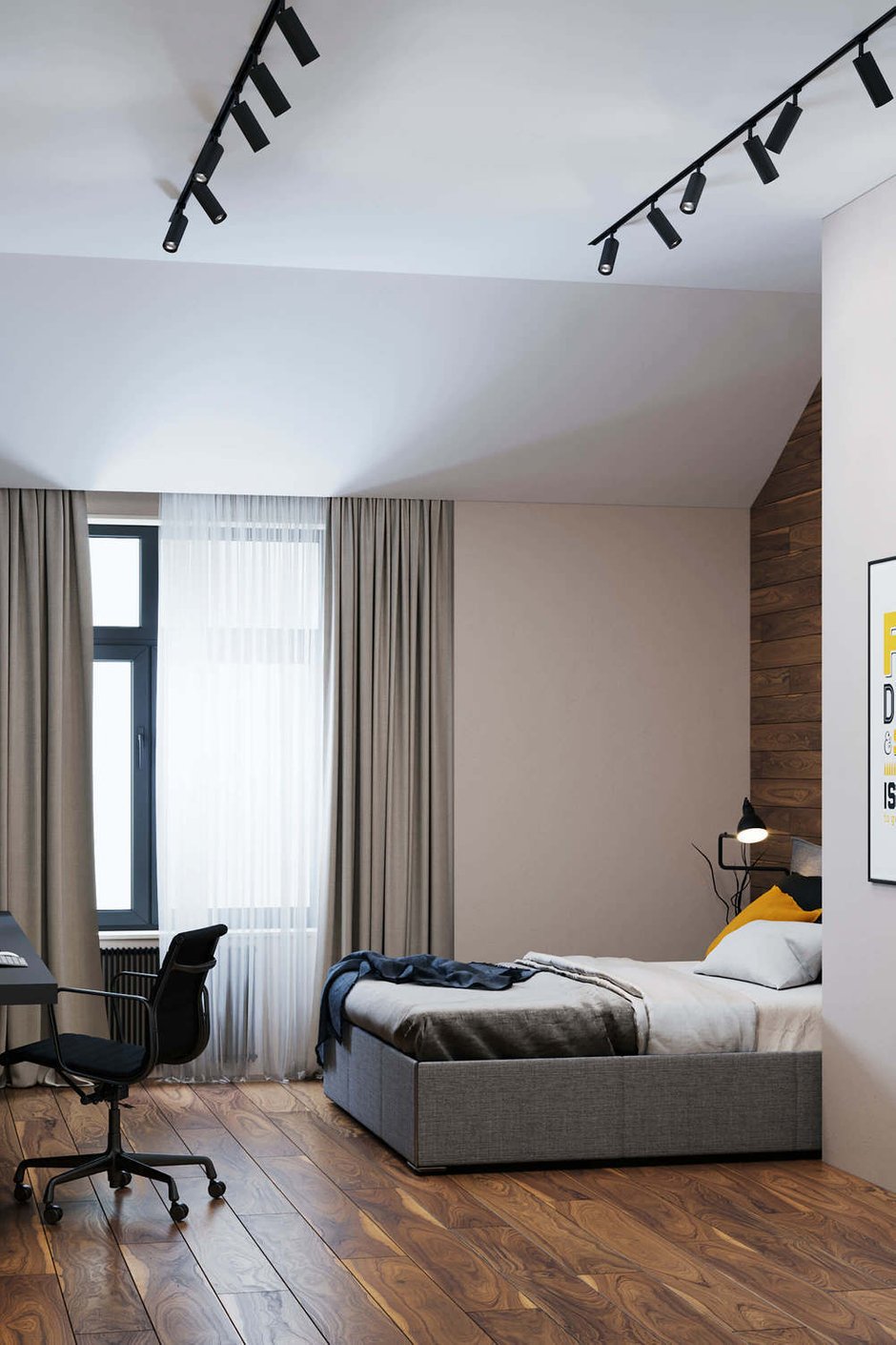 Фотография: Спальня в стиле Современный, Дом, Проект недели, Дом и дача, Химки, Павел Герасимов, Geometrium, Московская область, 4 и больше, Более 90 метров – фото на INMYROOM