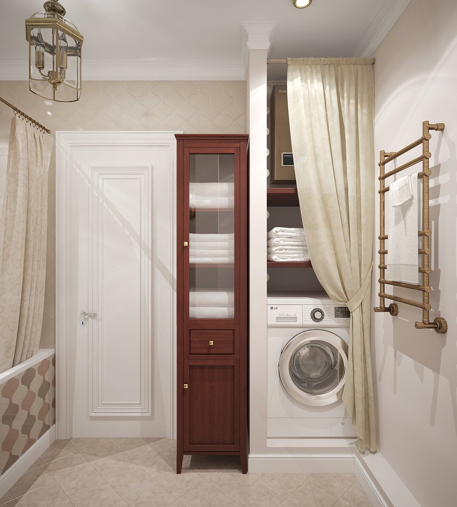 Фотография: Ванная в стиле Классический, Квартира, Проект недели, Москва, Сталинка, 3 комнаты, 60-90 метров, «Студия 3-14» – фото на INMYROOM