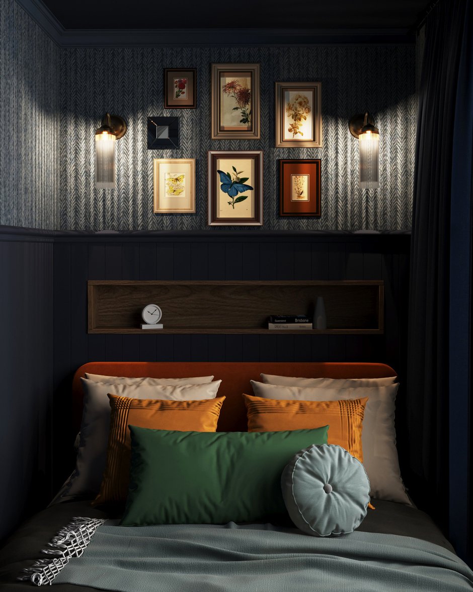 Фотография:  в стиле , Малогабаритная квартира, Квартира, Проект дня, Московская область, Кирпичный дом, 1 комната, до 40 метров, Анастасия Струве, современный с элементами классики и винтажа – фото на INMYROOM