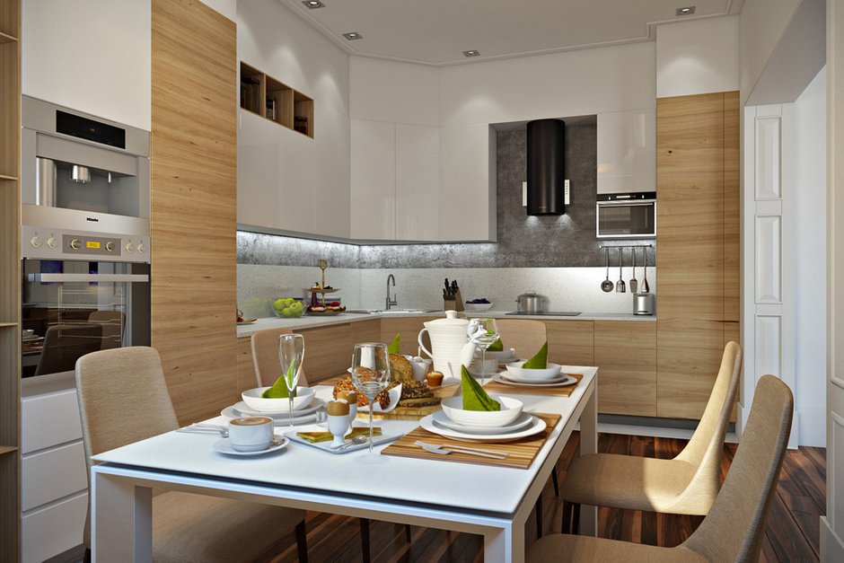 Фотография:  в стиле , Современный, Квартира, Проект недели, Сургут, 3 комнаты, Более 90 метров, Монолитно-кирпичный, Fisheye Studio – фото на INMYROOM