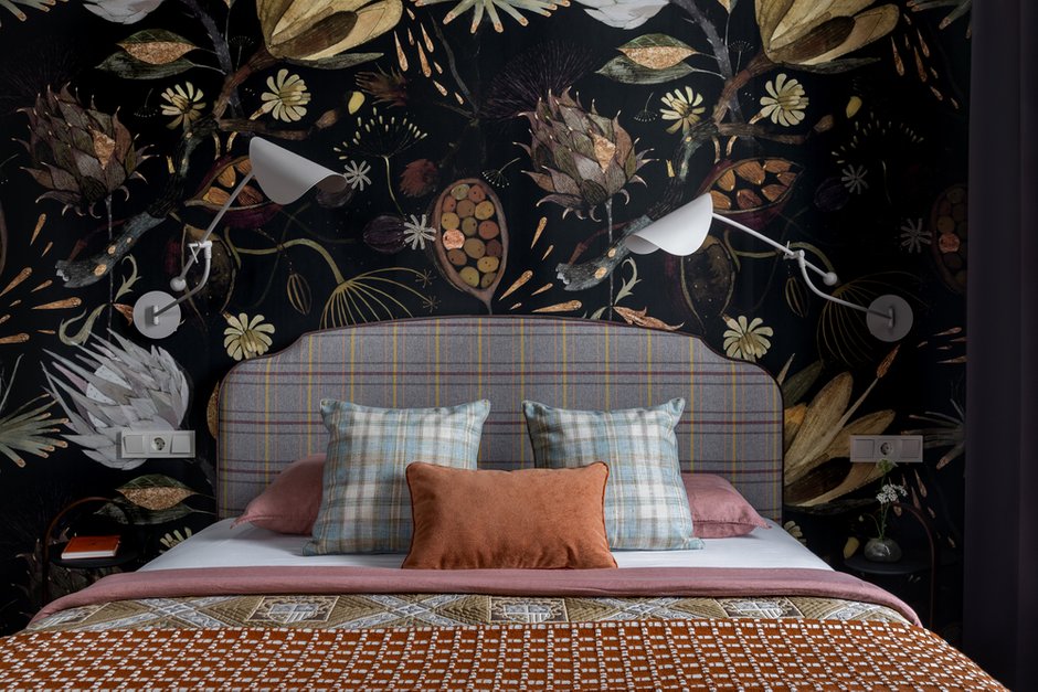 Фотография: Спальня в стиле Современный, Квартира, Проект дня, Москва, 2 комнаты, 60-90 метров, Кристина Квартальнова – фото на INMYROOM