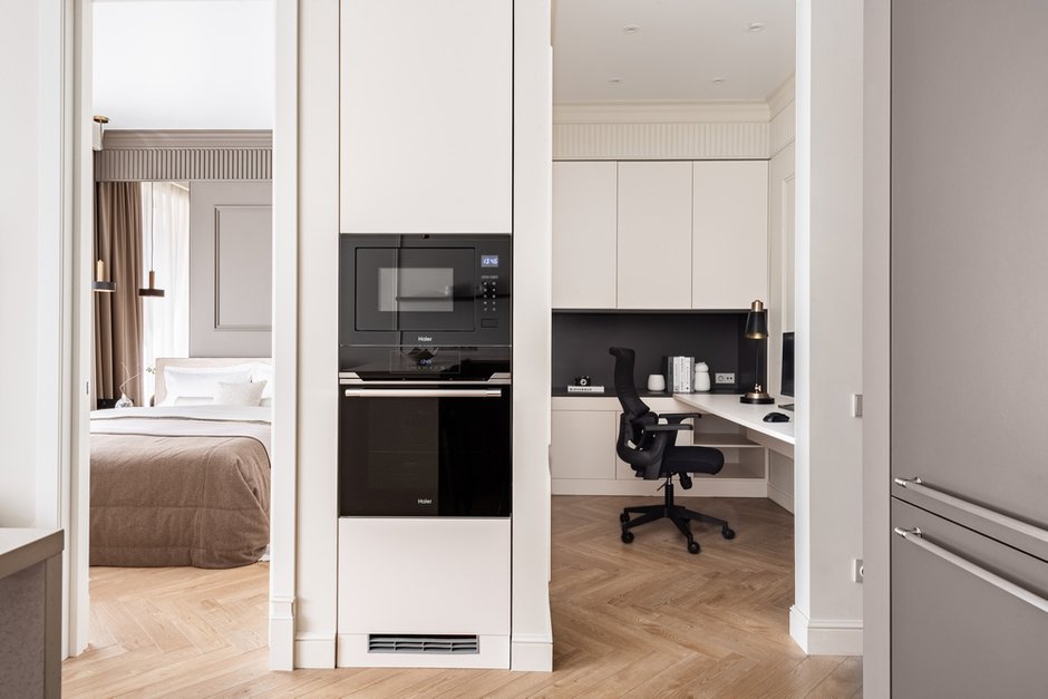 Фотография: в стиле , Квартира, Проект дня, 2 комнаты, 40-60 метров, Анна Жижайкина, современный с элементами неоклассики – фото на INMYROOM