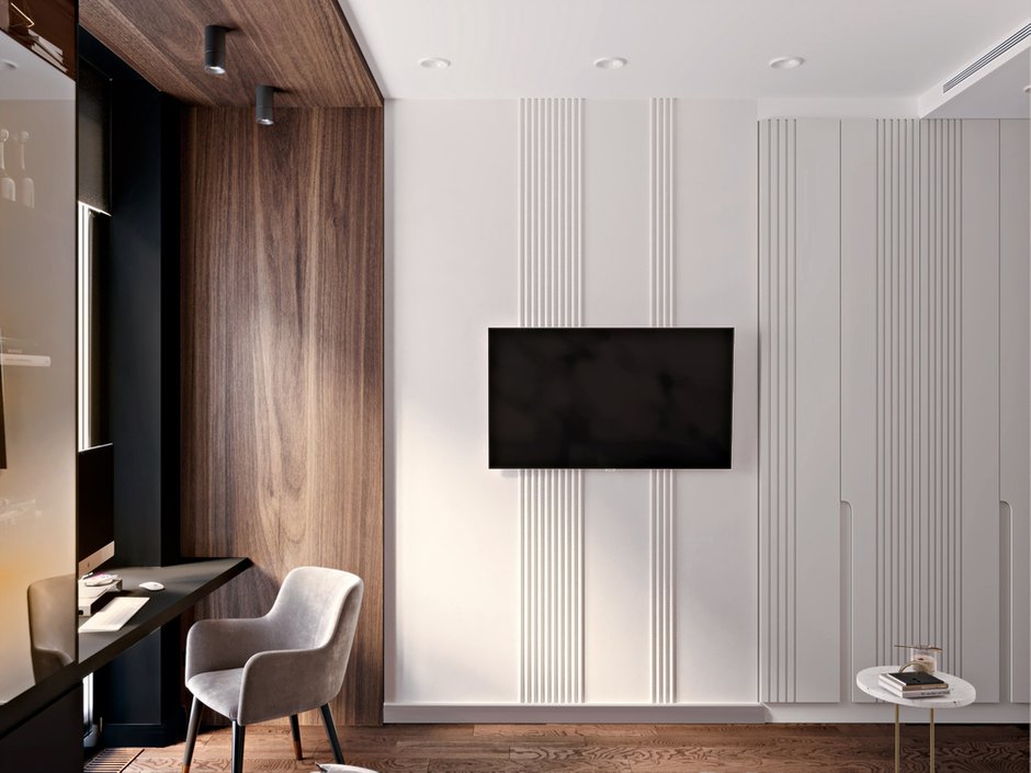 Фотография: Кабинет в стиле Современный, Классический, Квартира, Проект недели, Москва, 3 комнаты, 60-90 метров, Александра Гартке – фото на INMYROOM