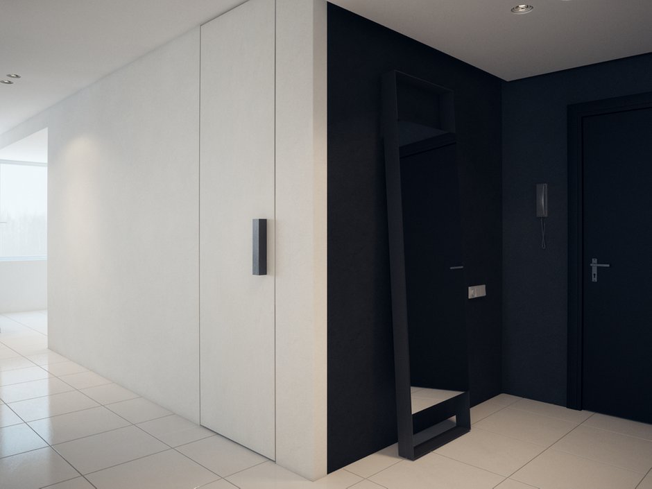 Фотография: Прихожая в стиле Современный, Хай-тек, Квартира, Дома и квартиры, Минимализм – фото на INMYROOM