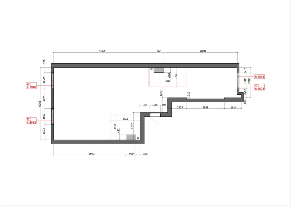 Обмерный план