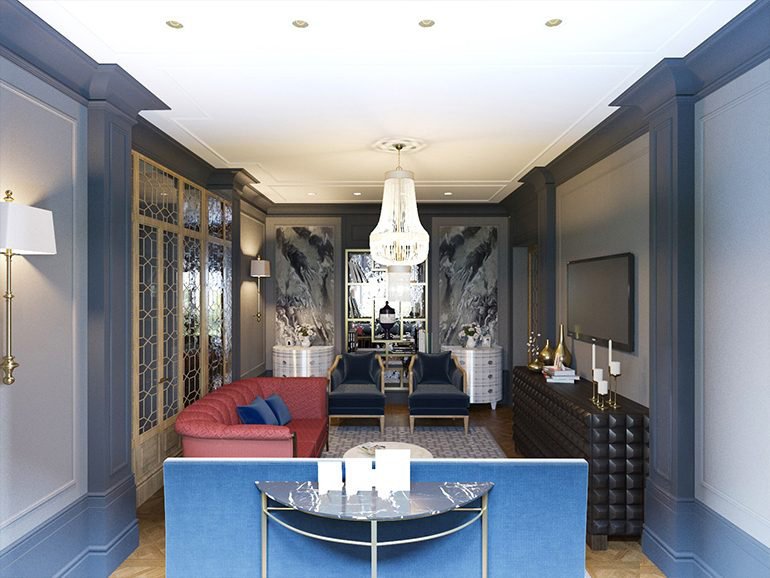 Фотография: Гостиная в стиле Классический, Проект недели, Сталинка, Мария Нечаева – фото на INMYROOM