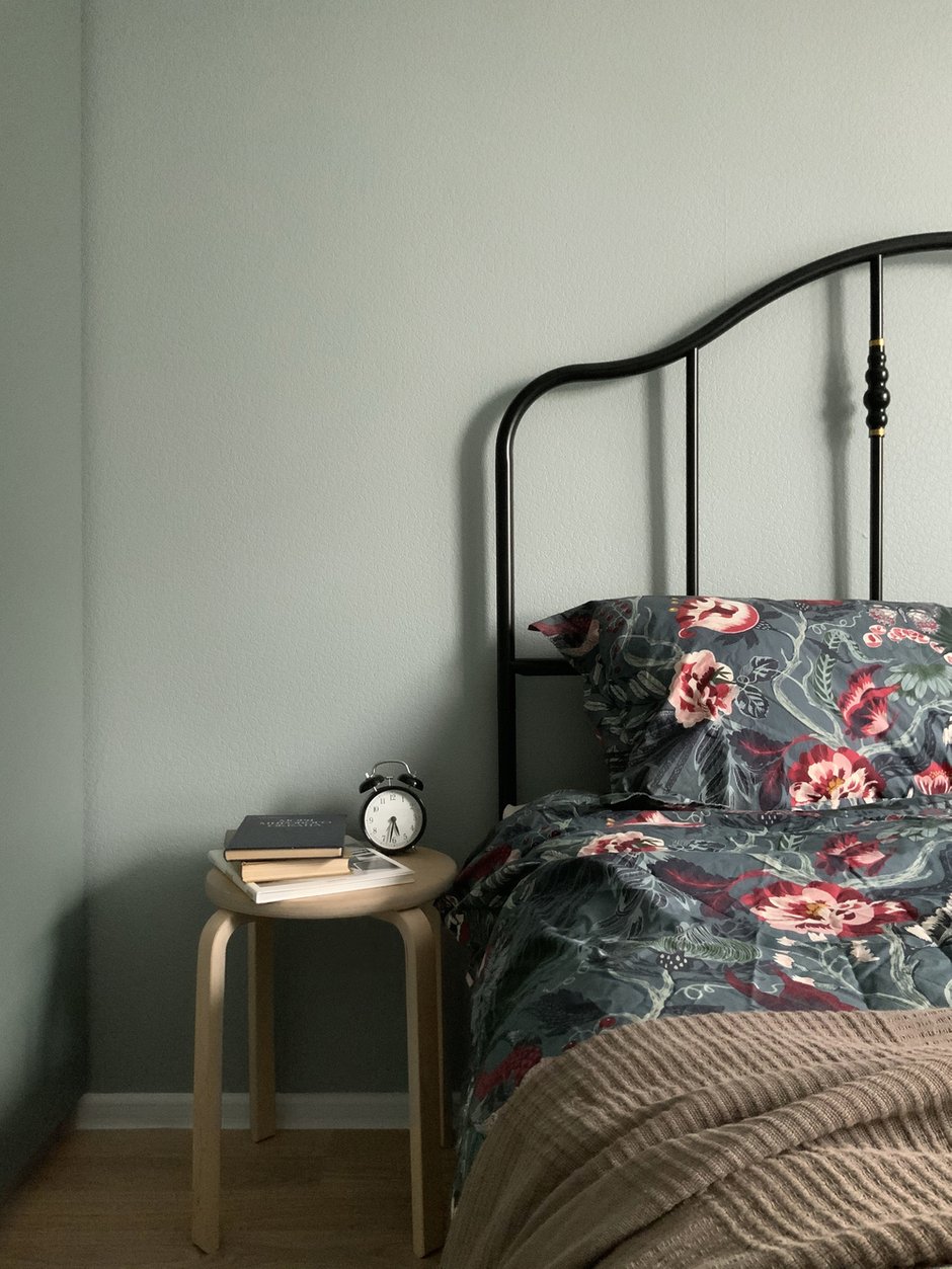 Фотография: Спальня в стиле Скандинавский, Современный, Квартира, Проект недели, Москва, 1 комната, до 40 метров, 40-60 метров, Даша Савченко – фото на INMYROOM