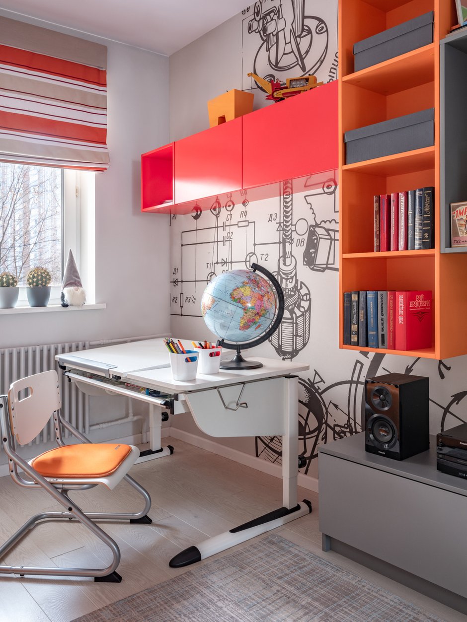 Фотография: Детская в стиле Современный, Квартира, Проект дня, Москва, П-55, Панельный дом, 4 и больше, 60-90 метров, Анна Елина – фото на INMYROOM